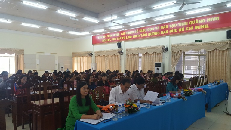 Ngành Giáo dục tỉnh Quảng Nam tổ chức Hội nghị Tổng kết 10 năm thi hành Luật Bình đẳng giới, Tổng kết hoạt động nữ công năm học 2016-2017; Sinh hoạt kỷ niệm 87 năm ngày thành lập Hội Liên hiệp phụ nữ Việt Nam.
