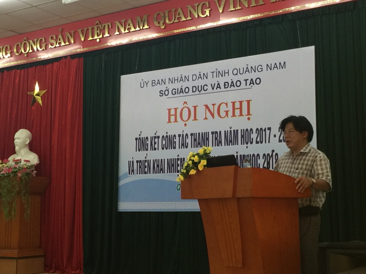 Hội nghị tổng kết công tác thanh tra năm học 2017 - 2018 và triển khai nhiệm vụ thanh tra năm học 2018 - 2019