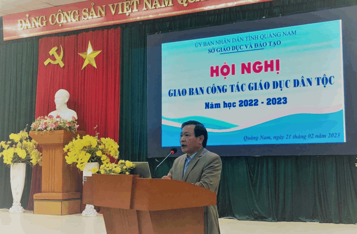 Sở GDĐT tổ chức Hội nghị Giao ban công tác giáo dục dân tộc năm học 2022-2023